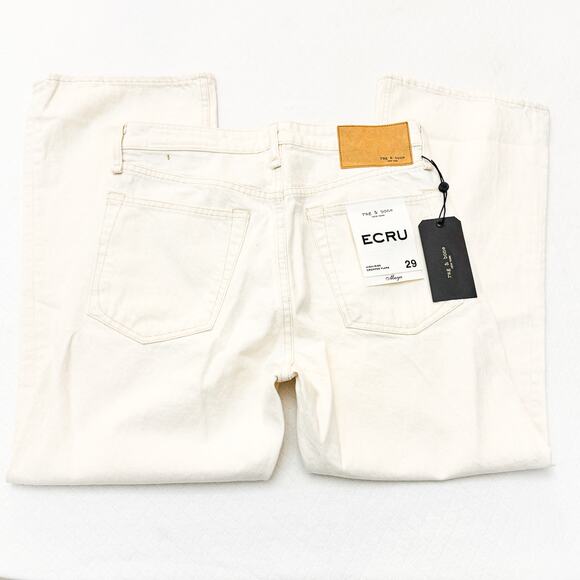 Rag & Bone Maya High-Rise Cropped Flare Ecru Denim Jeans Size 29 $225 NWT - Picture 5 of 9
